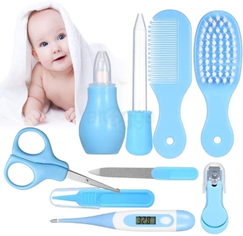 10 Pcs New-born Baby Kids Health Care Kit Set (Blue)